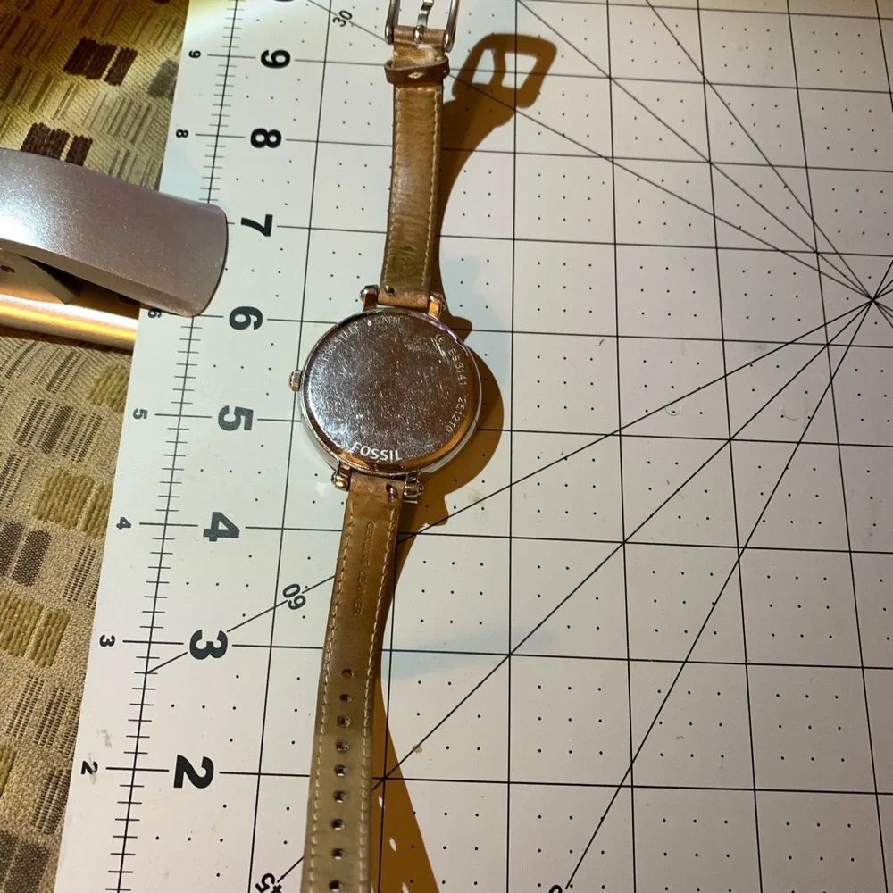 Fossil Brown Leather Strap Smartwatch